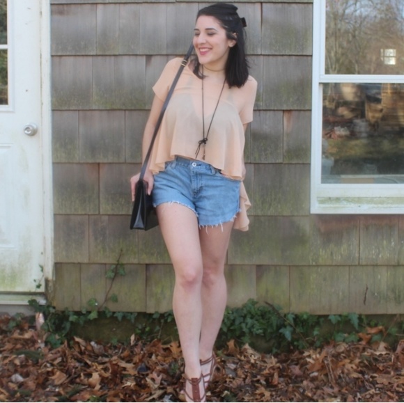 Babydoll Chiffon Top - Picture 5 of 6